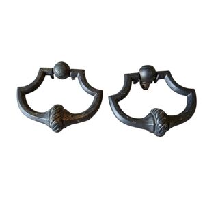 Vintage Door Knocker Style Drawer Pulls Handles Vintage Set Of 2